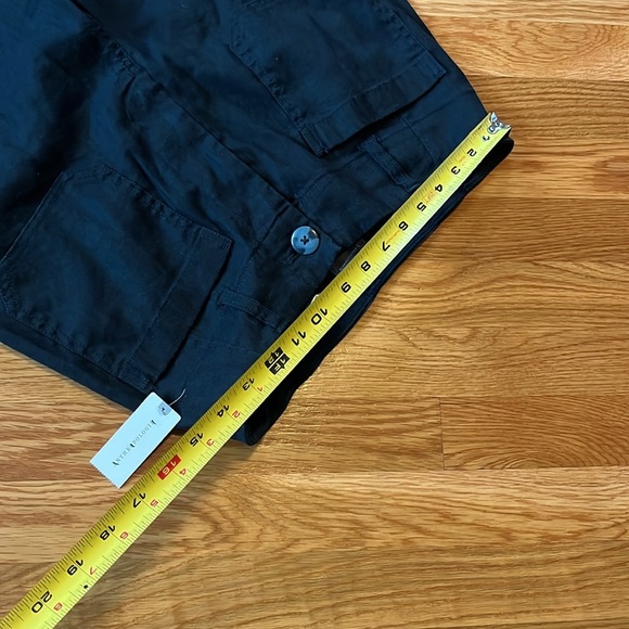 Anthropologie x Maeve Colette Linen-Blend Crop Wide-Leg Pants Size 29 NWT - Picture 3 of 14